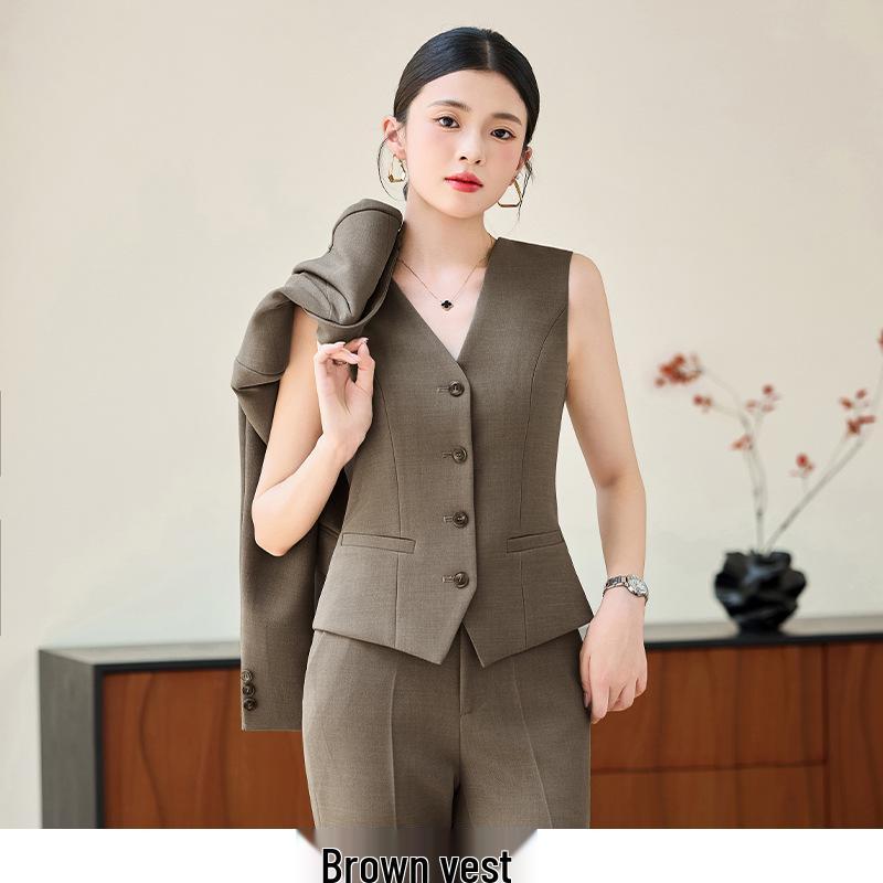 

2025 Women s Elegant Suit Vest Set - Professional Workwear for Hotel Managers M