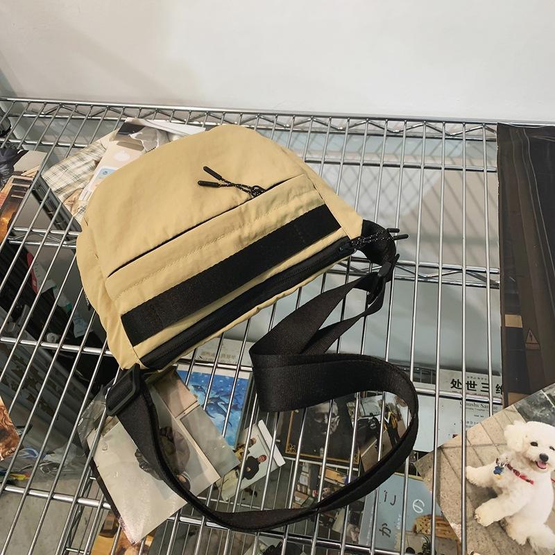 New solid color casual nylon oblique span women's simple large-capacity sports travel backpack storage duffel bag