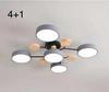 Nordic Macaron Ceiling Light - Modern Minimalist, Solid Wood Fixture for Living Room, Hall, Bedroom, or Restaurant.