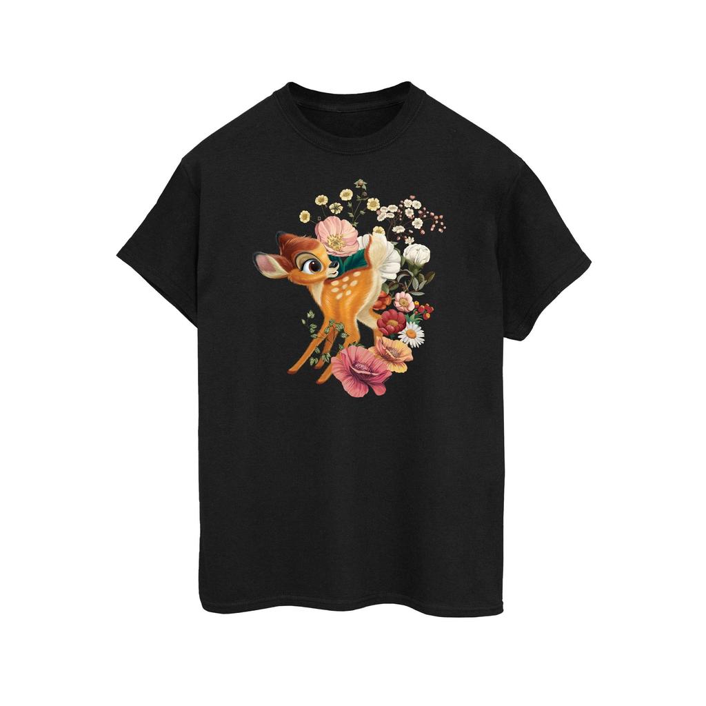 Disney Womens/Ladies Bambi Meadow Cotton Boyfriend T-Shirt