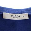PRADA Made in Italy Wool Blend Short sleeve design knit 38 Blue sweater Women Used