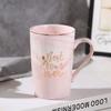 Muttertags-Geburtstags-Souvenir-Tasse mit Deckel & Löffel - Keramiktasse für Mama