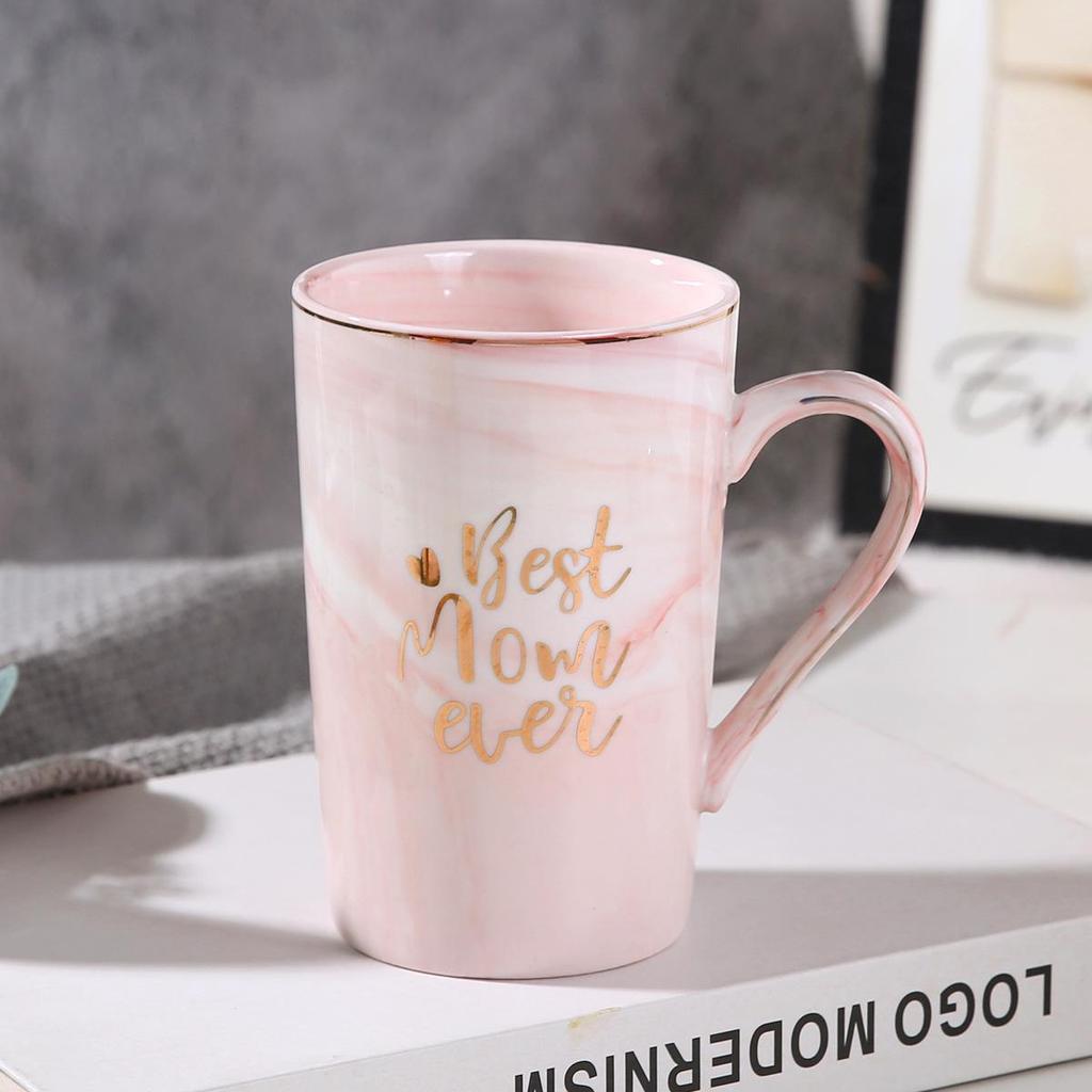 Muttertags-Geburtstags-Souvenir-Tasse mit Deckel & Löffel - Keramiktasse für Mama