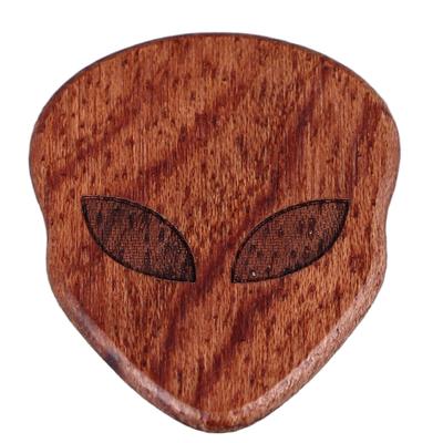 Cooles Totenkopf Plektrum Halloween Schrecklich Massivholz Musikinstrument Zubehör Typ