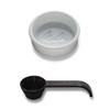 Melitta Coffee Dripper, 2-4 Cup Capacity, Premium Filter, 1x2, Includes Saucer and Measuring Spoon, Made in Japan, Hasami Ware, PF-WH, 1x2, White