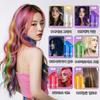6-Color Pearl Hair Chalk Stick Balm Halloween Cosplay Waterproof Disposable Hair Dye 1 Pcs 05 Red