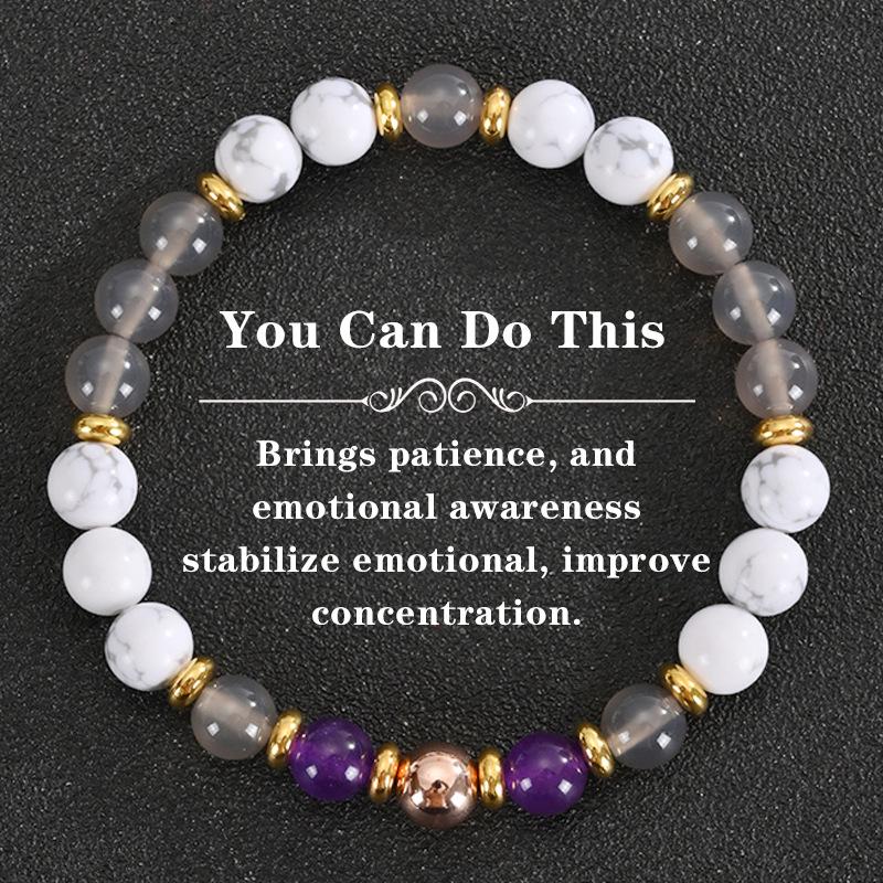 2025 Tiger Eye & Green Crystal Elastic Cord Wealth Bracelet - Handmade Jewelry