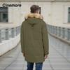 Cinemore 2025 Winter Coat Men's Down Jacket with Pockets, Warm, Drawstring, Hooded, Short Parka Men's 8039