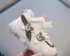 Kids' Fleece-Lined Cotton Shoes for Autumn/Winter: Soft-Soled, Warm Walking Sneakers for Toddlers (Boys & Girls)