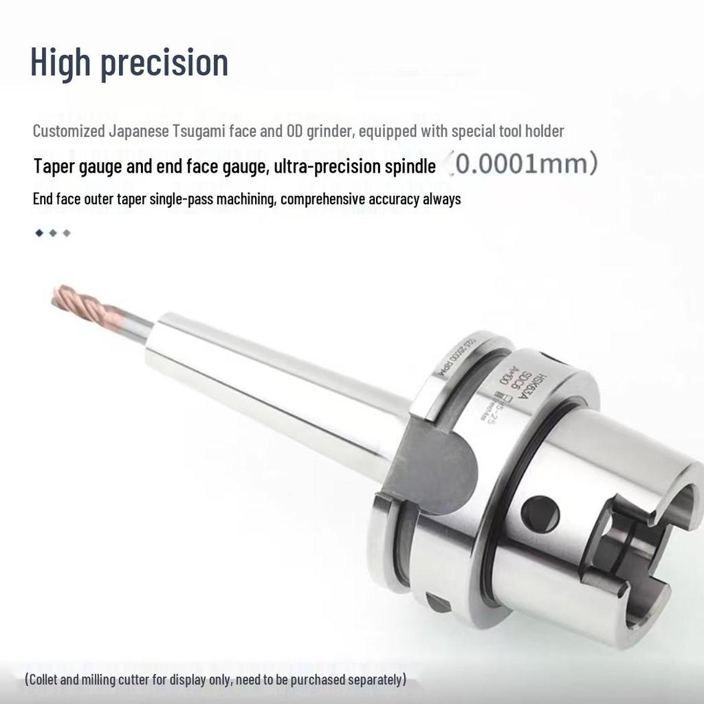 HSK63A Deep Hole SDC6 Toolholder - High Precision, Small Diameter, DC Pull-Back, 90°/120° Tool Head