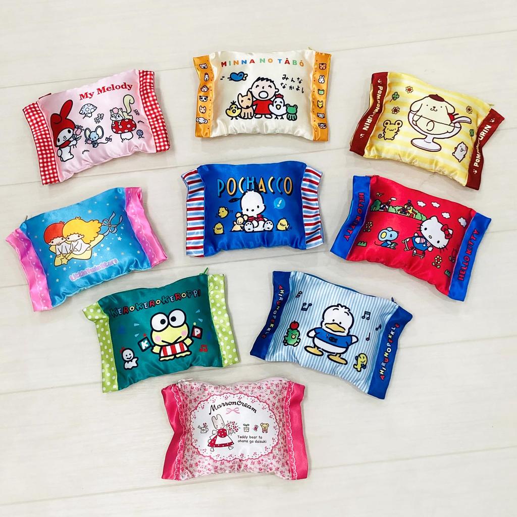 MORIPiLO Pompompurin Tissue Case Sanrio Characters Goods Small Item Pouch Plush Cute 20x14cm Pouch Makura no Morishita (Pillow Yellow)