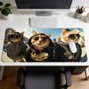 Cool Cat Sunglasses MousePad Rubber NonSlip Gaming MousePad Mechanical Keyboard Computer DeskMat Office and Gaming Accessories