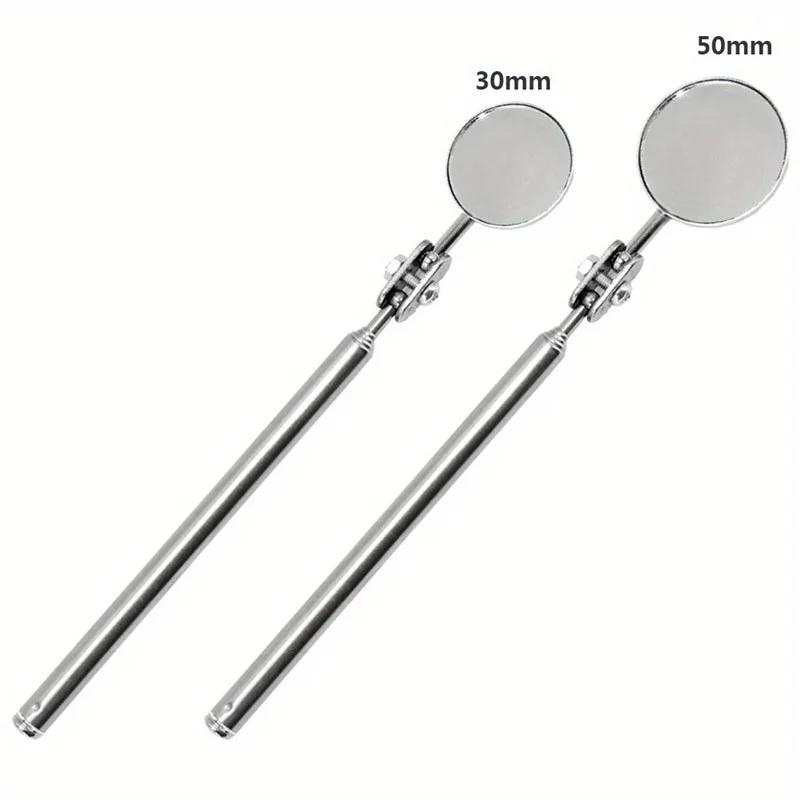 Automotive Maintenance Inspection Mirror Universal Sturdy Folding Telescopic Reflector Size Welding Chassis Inspection Mirror Green