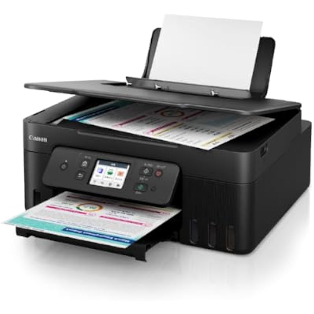 [New] Canon Canon Printer A4 Inkjet MFP G3390 BLACK Extra Large Capacity Giga Tank Telework Compa...