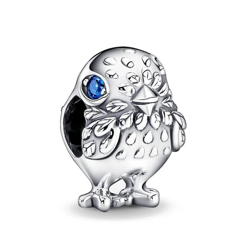 Newest 925 Silver Charm Bracelet Forest Animal Series Jewelry for Women Kangaroo Owl Swan
