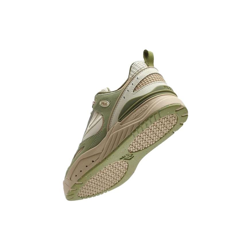 New FILA Slam 22 Skate Shoes 'White Green Brown' Women's F12W341208FWB