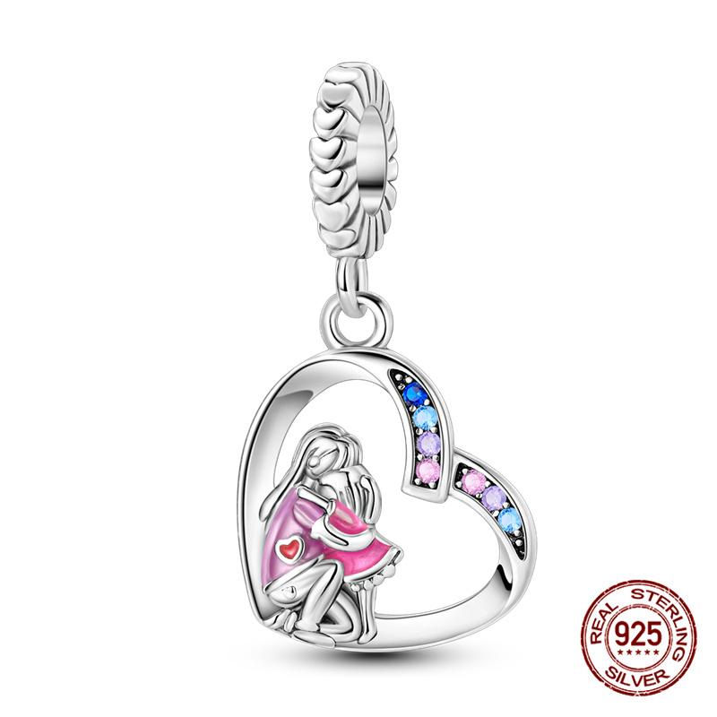 

Charm Bead Charms Compatible With 3mm Authentic Bracelets Love Embrace Pendant copper Charm Bead Charms Bead Charms Fine Do It Yourself Jewellery Gift