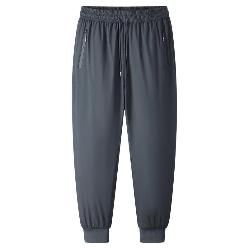 Men's Fleece-Lined Windproof Outdoor Pants with Graphene Knee Pads and Lambswool, Plus Size.