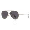 Burberry Dark Grey Pilot Ladies Sunglasses Be3147 110987 58