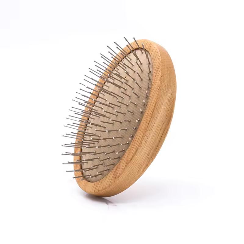 Professionele Vierkante Kussen Haarkam met Eikenhout en Varkenshaar voor Dik Haar Ontklitter Haarkam voor Thuis Salon Gebruik