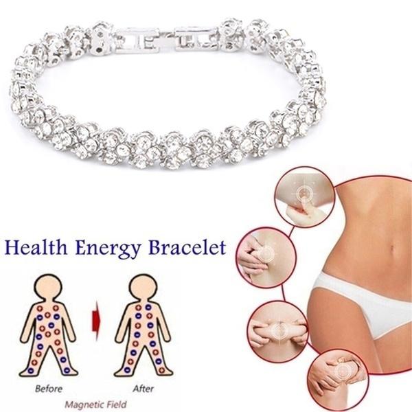 Elegant Women's Magnetic Bracelet for Weight Loss and Health Benefits In Silver and Rose Gold