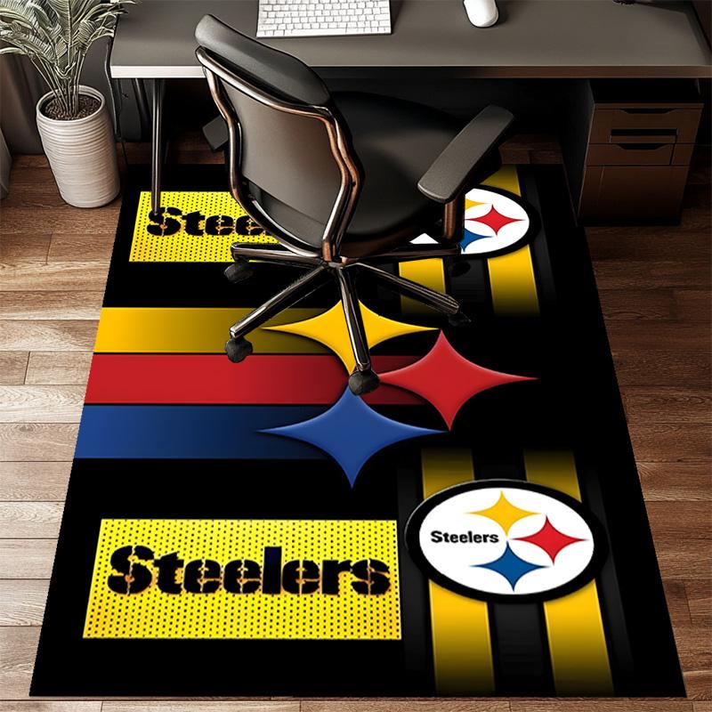 Pittsburgh Steelers Vloerkleed Spel Tapijt, Vloermat voor Slaapkamer Woonkamer Entree Tapijt, Woondecoratie Idee Cadeau voor Kerstmis Verjaardag