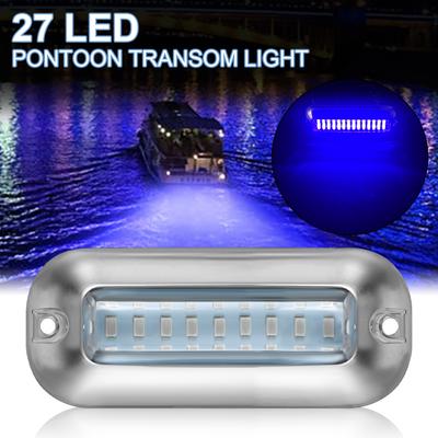 Boat Accessories 27LED Boat Transom Lights Yacht Underwater Lamp Underwater Pontoon Marine Ship 10-30V Navigation Light