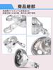 Largoods LED Headlight Housing Bucket Auxiliary Fog Lamp Shell Cycle Harley Davidson Motorcycle Universal Bracket Metal Fittings Retrofit Set of 1 7"