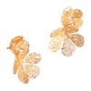 Creative Ear Jewelry Hollow Flower Themed Studs Earring Ears Pin Iron Texture Suitable for Creative Personalities