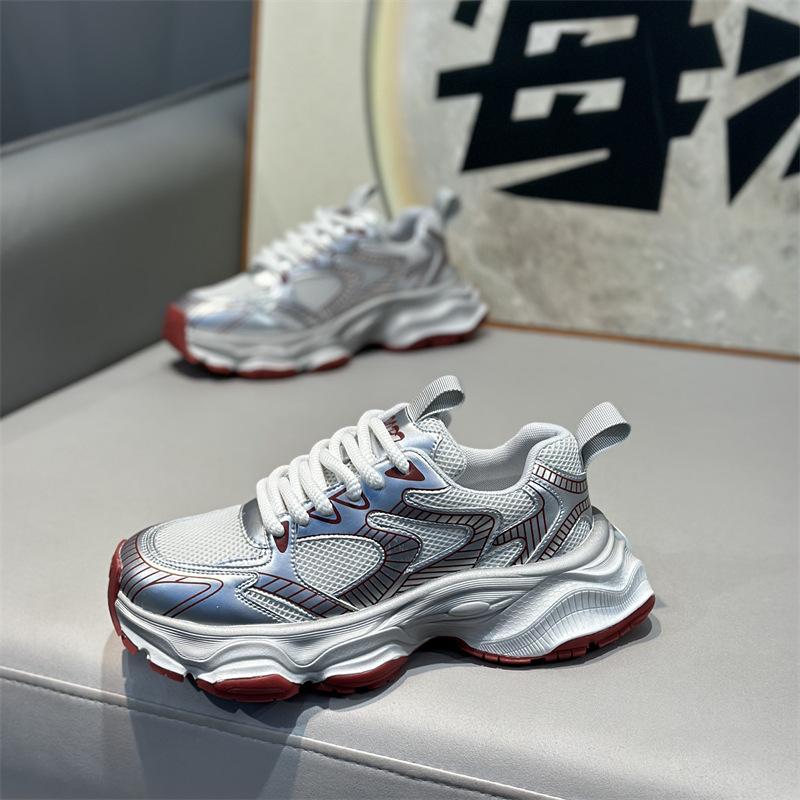 

Summer new low-top mesh, breathable and comfortable casual soft bottom lace-up dad bjd 38 красный