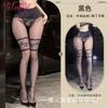 Sex stockings D thin oil-shiny pantyhose sexy fake two-piece lace splicing over knee stockings women