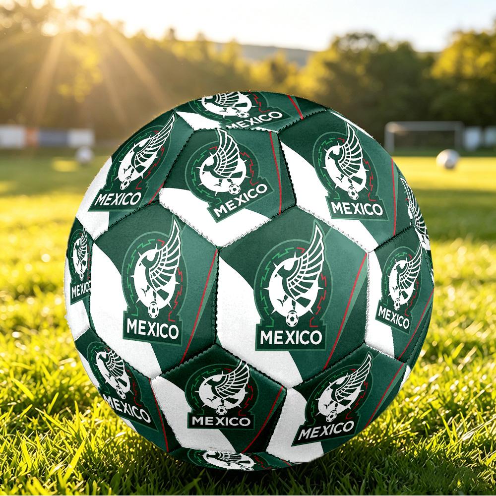 Mexico footbal Printed Size 5 Soccer Ball Wear Resistant Standard Adult Training Football Fan Gift for Indoor Outdoor Match Sports