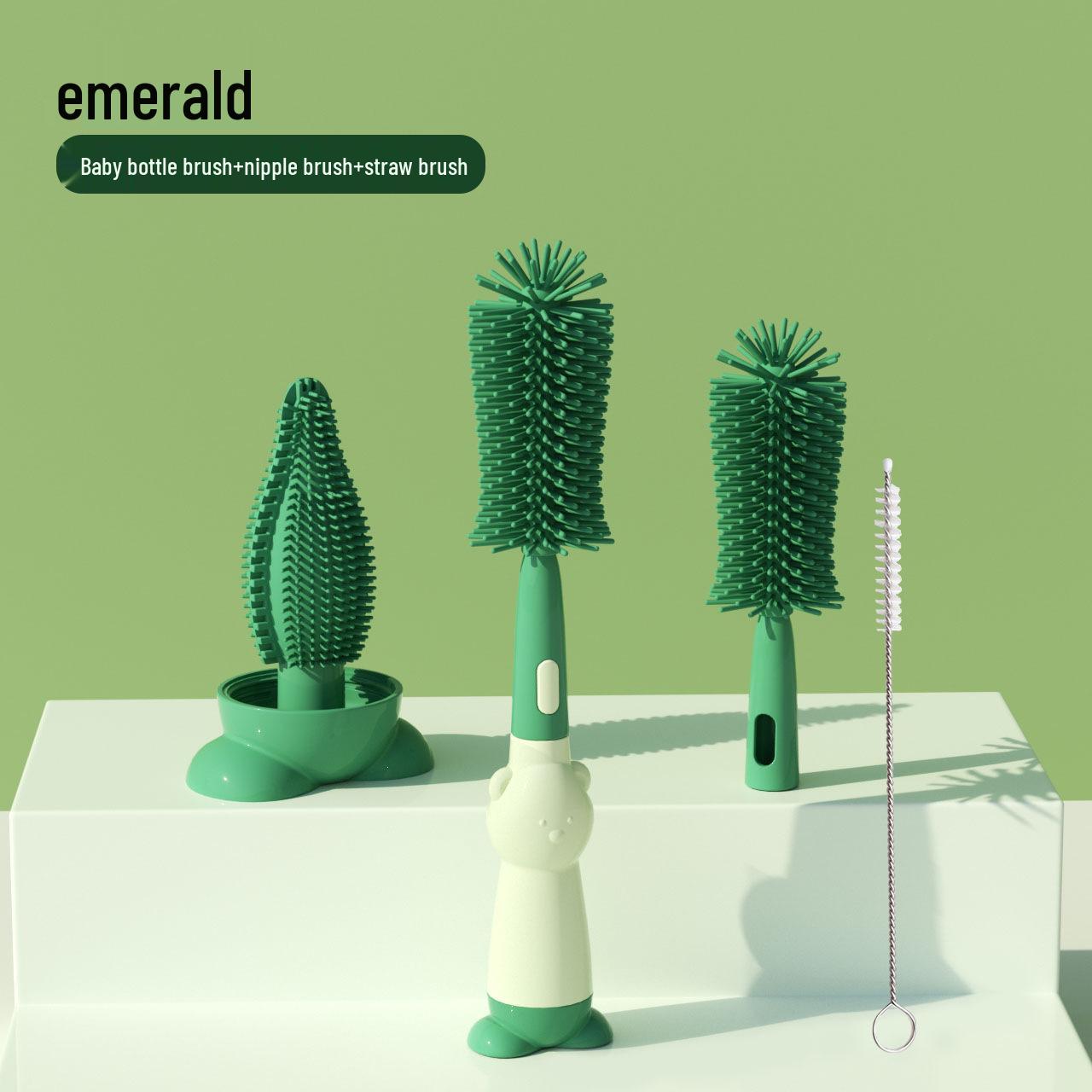 

Silicone Multifunctional Baby Bottle Brush Set - Food Grade & Boil-Friendly