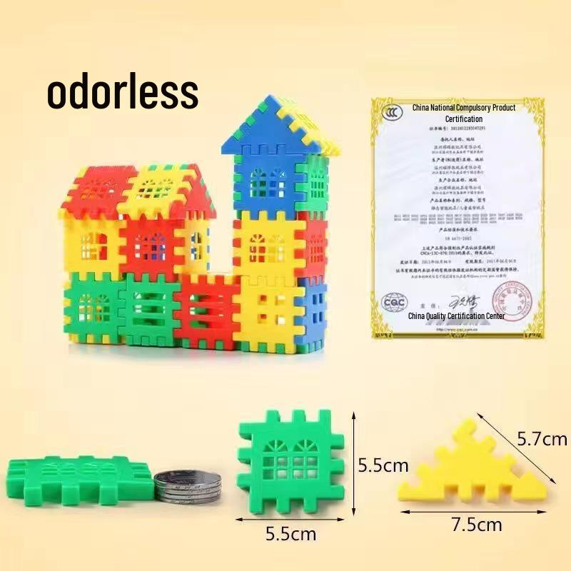 Large Interlocking Building Blocks for Early Childhood Education – Ideal for Kindergarten and Young Children