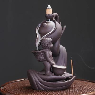 Mor Kil El Sanatı Buda Eli Geri Akış Tütsülük Çaydanlık Tütsü Çubukluğu Lotus Tütsülük Ofis Çay Evi Dekore