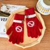 Korean Warm Gloves Knit Touchscreen Winter Gloves Women Adult Long Cuff Cute Fashion Wholesale