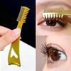 Delicate Finish 3-In-1 Eyelash Brush Long Wear Eyeliner Aid Tool  Makeup Artist