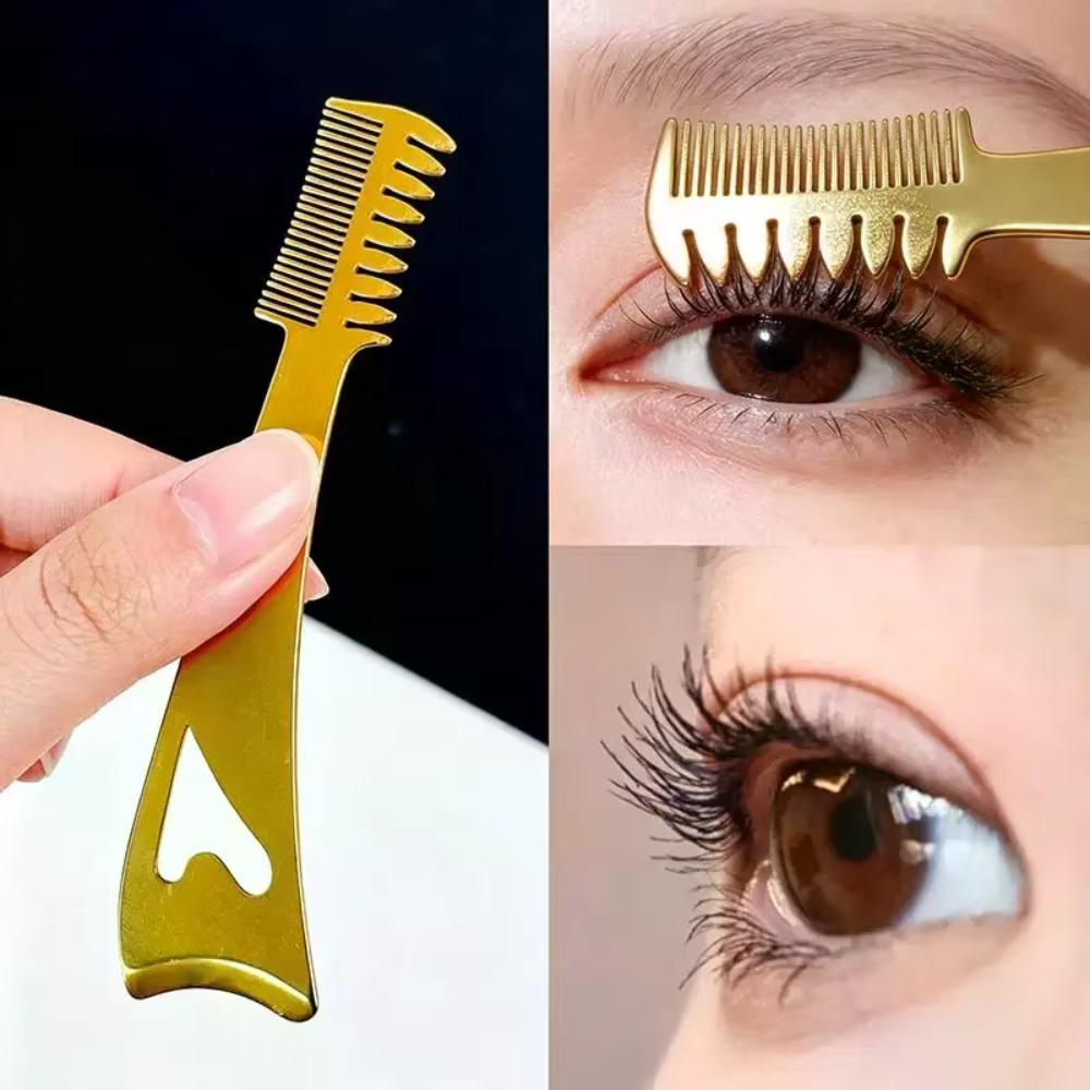 Delicate Finish 3-In-1 Eyelash Brush Long Wear Eyeliner Aid Tool  Makeup Artist