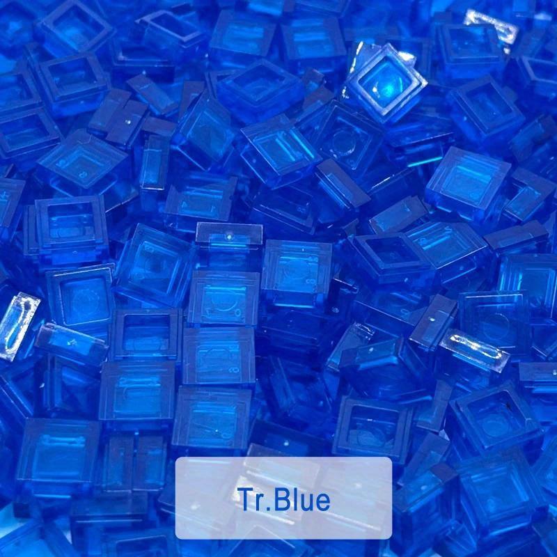 Non-Toxic 600Pcs 1X1 Transparent Clear Bricks Flat Tile Smooth Building Blocks Diy Educational Creative Parts Toy For Kids Compatible 3070