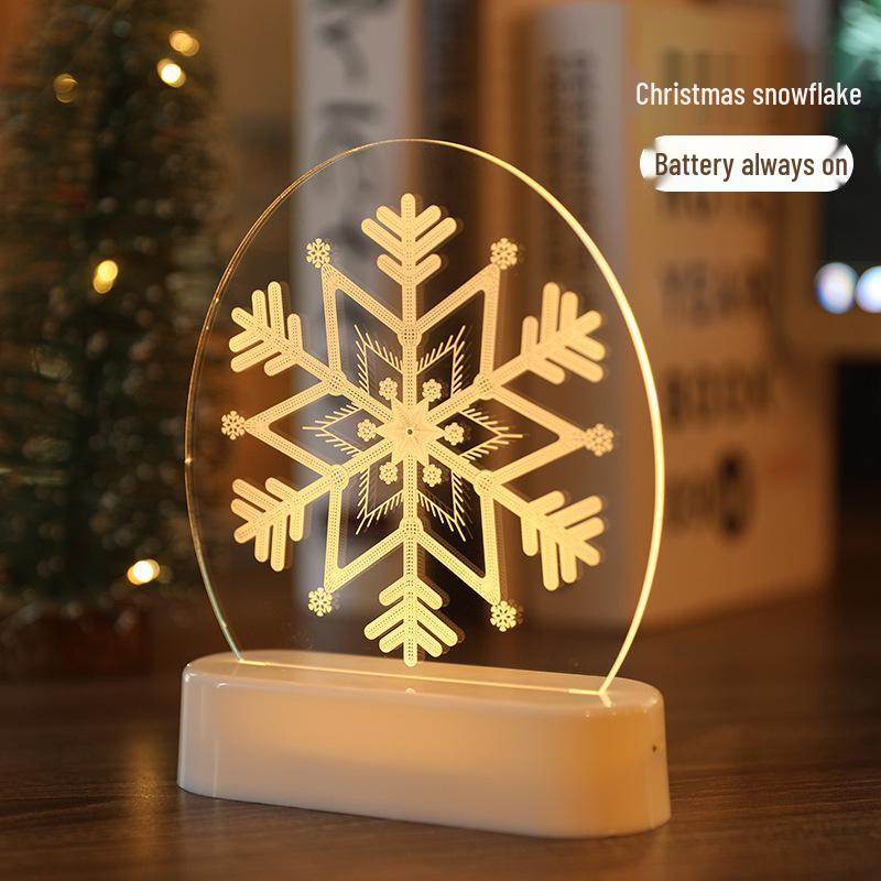 3D Neon LED Christmas Ornament Night Light