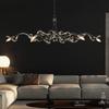 Postmodern Luxury Living Room Dining Room And Creative Stainless Steel Model Room Lighting Fixtures Minimalist Chandeliers