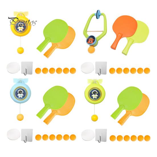 Hängendes Tischtennis-Trainer-Set, Tür-Ping-Pong-Spiel-Trainer, Indoor-Tischtennis-Trainingsgerät für Kinder mit Schläger und Bällen für Kinder