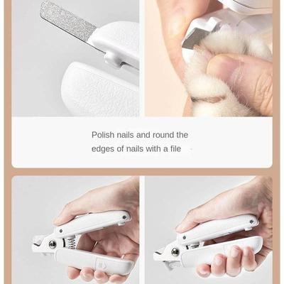 PETKIT Pet Dog Cat Nail Clipper Scissors Pet Nail Toe Claw Clippers Scissor With LED Light Nail Trimmer Beauty Supplies