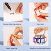 Plastic Key Tags Transparent Window Key Chains New Key Storage Ring  Key Classification
