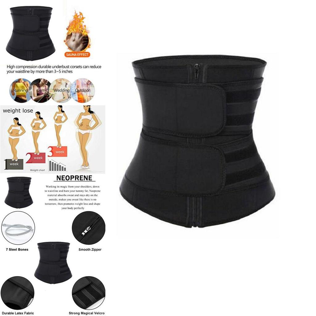Women Waist Trainer Neoprene Belt Sauna Sweat Body Shaper Featuring Durable Material And Adjustable Closure