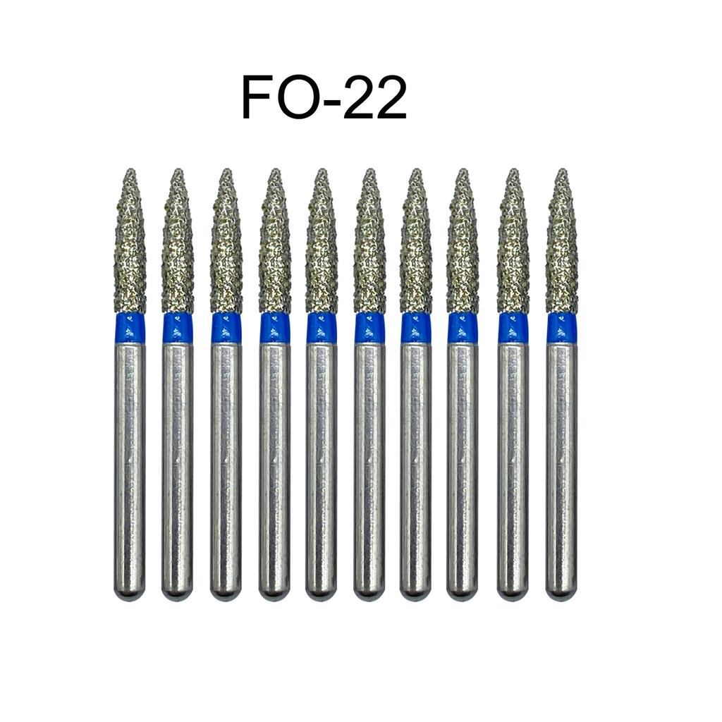 Nun Ck 10 Stück/Packung Dental Diamantbohrer für Hochgeschwindigkeits-Handstück Zahnarztbohrer FG-Serie Durchmesser 1,6 mm