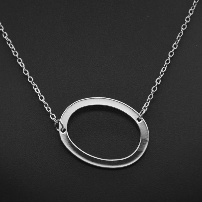 Kvinne 26 engelske bokstaver Ornament Ripple Chain Personlig brevkjede