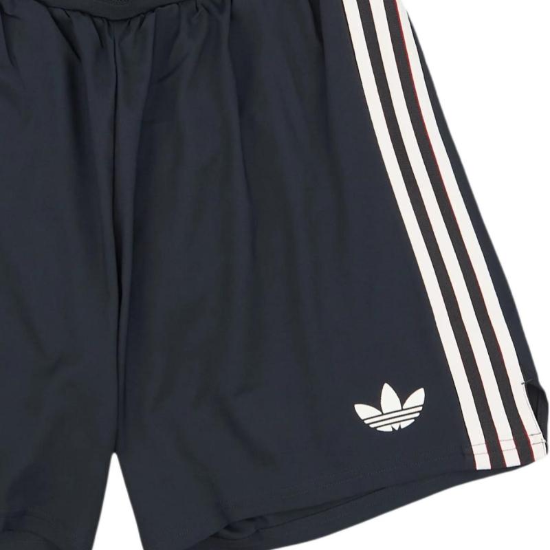 adidas Originals Manchester United 2024-25 Authentic Third Striped Logo Elastic Football Pants Unisex Bottoms IY7815