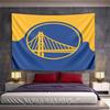 Golden State Warriors NBA Logo Tapestry Wall Hanging Retro Sports Decor for Bedroom Living Room Man Cave Game Room Gift