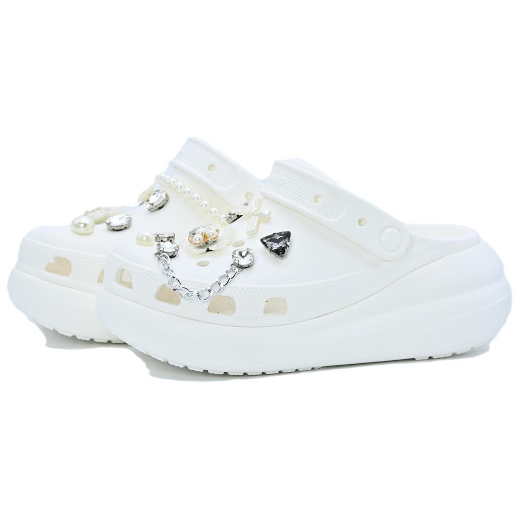 Crocs Crush Clog EVA Clogs Casual Fashion Unisex White